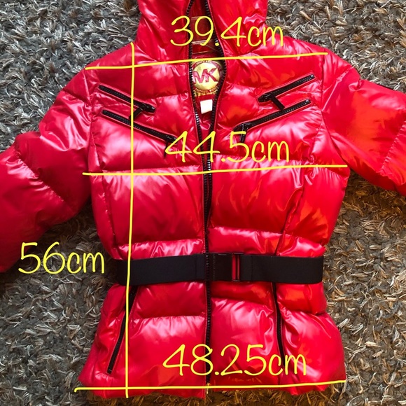 Red Michael Kors Puffer Jacket (Small) - Picture 4 of 6